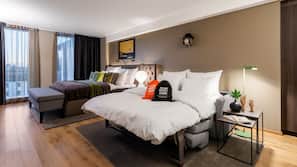Premium bedding, minibar, in-room safe, laptop workspace