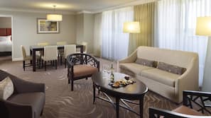 Egyptian cotton sheets, premium bedding, pillowtop beds, in-room safe