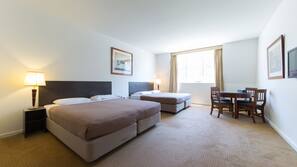Blackout drapes, iron/ironing board, free WiFi