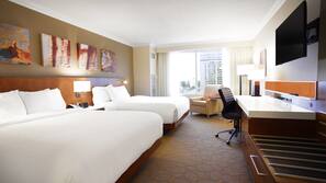 Premium bedding, pillow-top beds, in-room safe, desk