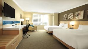 Premium bedding, pillow-top beds, in-room safe, desk