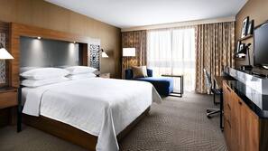 Premium bedding, down comforters, in-room safe, desk