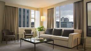 Egyptian cotton sheets, premium bedding, Tempur-Pedic beds, in-room safe