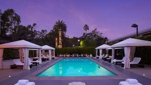 Outdoor pool, cabanas (surcharge), sun loungers