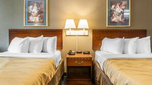 Iron/ironing board, free cribs/infant beds, rollaway beds, free WiFi