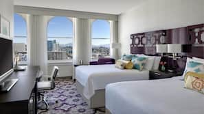 Premium bedding, pillowtop beds, in-room safe, desk