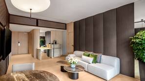 Flat-screen TV, pay movies