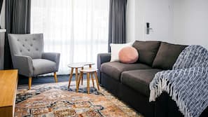 Blackout curtains, free cots/infant beds, free WiFi, linens