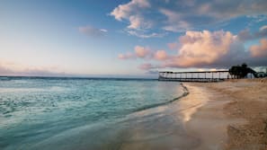 On the beach, scuba diving, snorkelling, kayaking