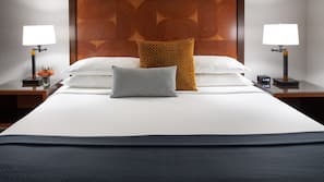 Premium bedding, pillow top beds, in-room safe, desk