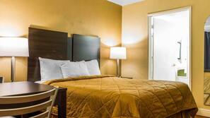 Desk, blackout drapes, iron/ironing board, rollaway beds