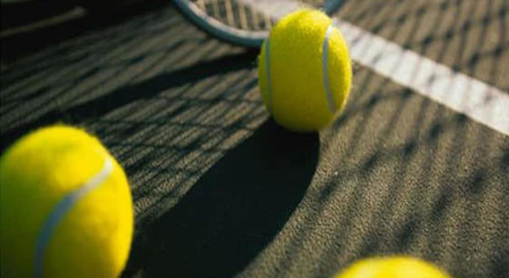 Tennis court, Lake House Daylesford