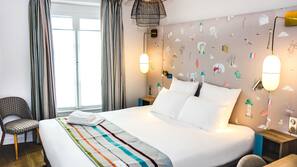 Premium bedding, pillowtop beds, in-room safe, desk