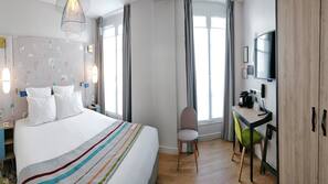 Premium bedding, pillowtop beds, in-room safe, desk