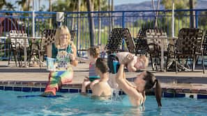 3 outdoor pools, open 7:00 AM to 11:00 PM, free cabanas, pool umbrellas