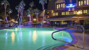3 outdoor pools, open 7:00 AM to 11:00 PM, free cabanas, pool umbrellas