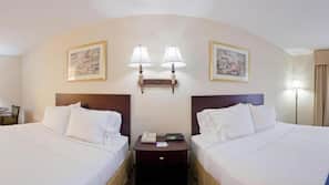 Blackout drapes, iron/ironing board, free WiFi, bed sheets
