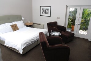 Premium bedding, pillowtop beds, desk, iron/ironing board