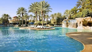 Seasonal outdoor pool, open 9:00 AM to 6:00 PM, cabanas (surcharge)