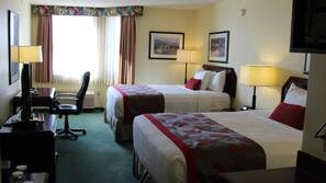 Pillowtop beds, in-room safe, desk, iron/ironing board