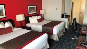 Pillowtop beds, in-room safe, desk, iron/ironing board