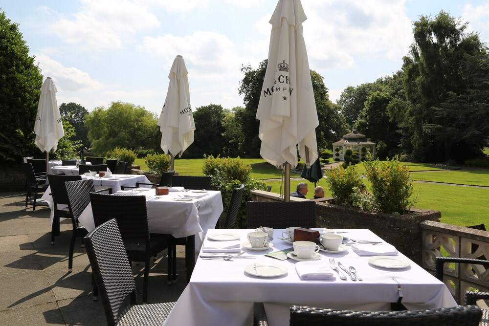 Outdoor dining, Thornton Hall Hotel and Spa