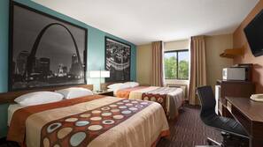 In-room safe, desk, laptop workspace, blackout drapes