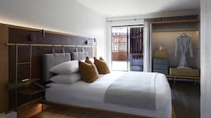 Ropa de cama de alta calidad, colchones con acolchado adicional, minibar