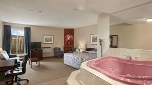 Blackout drapes, iron/ironing board, rollaway beds, free WiFi