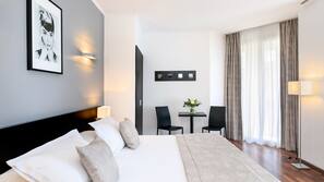 Premium bedding, minibar, in-room safe, desk