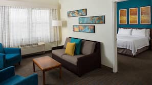 Individually furnished, desk, laptop workspace, blackout curtains