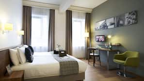 In-room safe, desk, blackout curtains, soundproofing