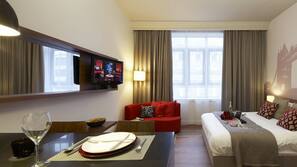 In-room safe, desk, blackout curtains, soundproofing