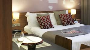 In-room safe, desk, blackout curtains, soundproofing