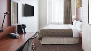 1 dormitorio, ropa de cama de alta calidad, caja fuerte y escritorio