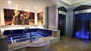 Indoor spa bath