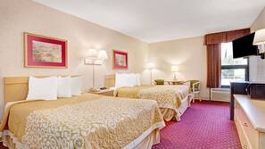 In-room safe, blackout curtains, iron/ironing board, cots/infant beds