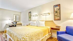 In-room safe, blackout curtains, iron/ironing board, cots/infant beds