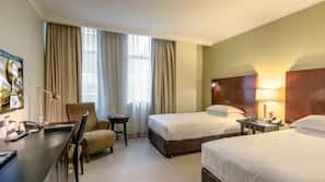 Free minibar items, in-room safe, desk, blackout curtains