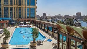 Outdoor pool, cabanas (surcharge), sun loungers