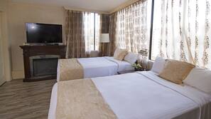 Premium bedding, down comforters, in-room safe, desk