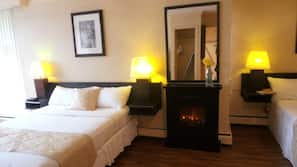 Premium bedding, down comforters, in-room safe, desk