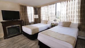 Premium bedding, down comforters, in-room safe, desk