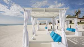 Private beach, beach umbrellas, scuba diving, windsurfing