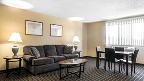 Iron/ironing board, free cots/infant beds, free WiFi, linens