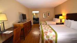 Desk, iron/ironing board, free cots/infant beds, free WiFi