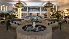Indoor pool, open 8 AM to 6 PM, cabanas (surcharge), sun loungers