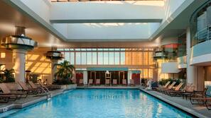 Indoor pool, open 8 AM to 6 PM, cabanas (surcharge), sun loungers