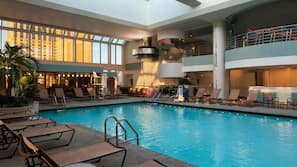 Indoor pool, open 8 AM to 6 PM, cabanas (surcharge), sun loungers