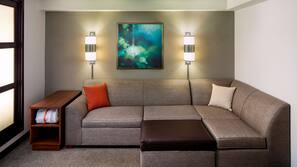 Premium bedding, desk, blackout drapes, iron/ironing board